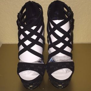 Cute strappy platform wedges